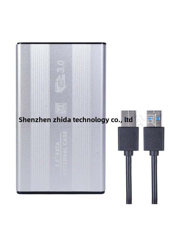 Generic 2.5-inch Serial Port Hard Drive Box Usb3.0 Sata Iii Notebook Solid State Mobile Hard Drive Box Supports Uasp-Color:USB 3.0 Silver  - Image 1