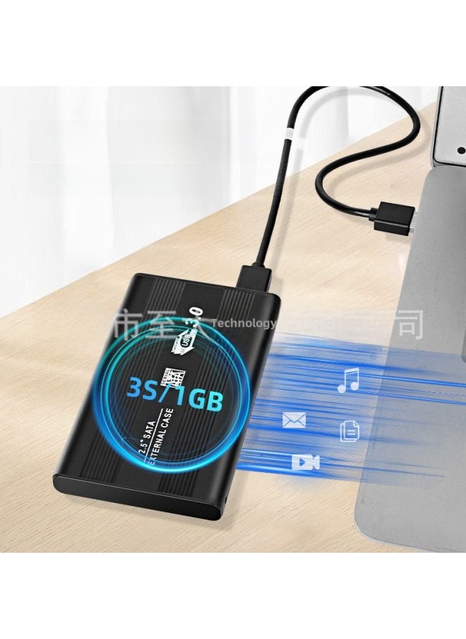 Generic 2.5-inch Serial Port Hard Drive Box Usb3.0 Sata Iii Notebook Solid State Mobile Hard Drive Box Supports Uasp-Color:USB 3.0 Silver  - Image 3