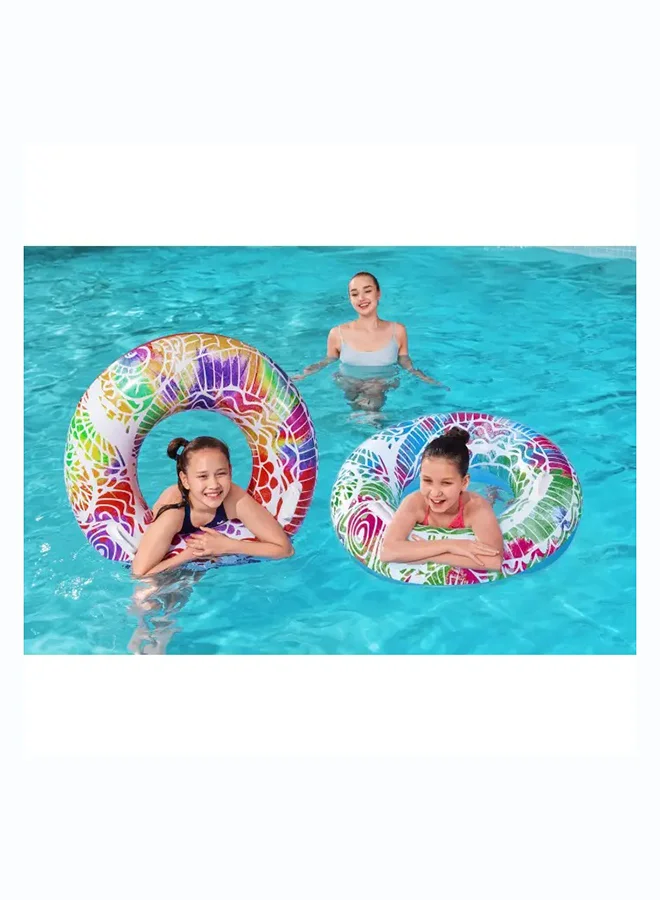 Bestway Bestway, Φ36"/Φ91cm Summer Swirl Swim Tube - assorted Inflatable Outdoor Water Play Toy for Kids and Families, Durable Premium Quality Material, Easy Inflate and Deflate Design, Pool Beach Garden Summer Fun Activity
