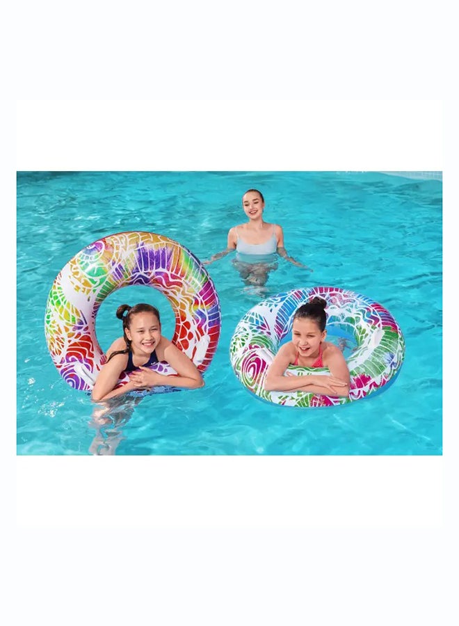 Bestway, Φ36"/Φ91cm Summer Swirl Swim Tube - assorted Inflatable Outdoor Water Play Toy for Kids and Families, Durable Premium Quality Material, Easy Inflate and Deflate Design, Pool Beach Garden Summer Fun Activity - Image 2