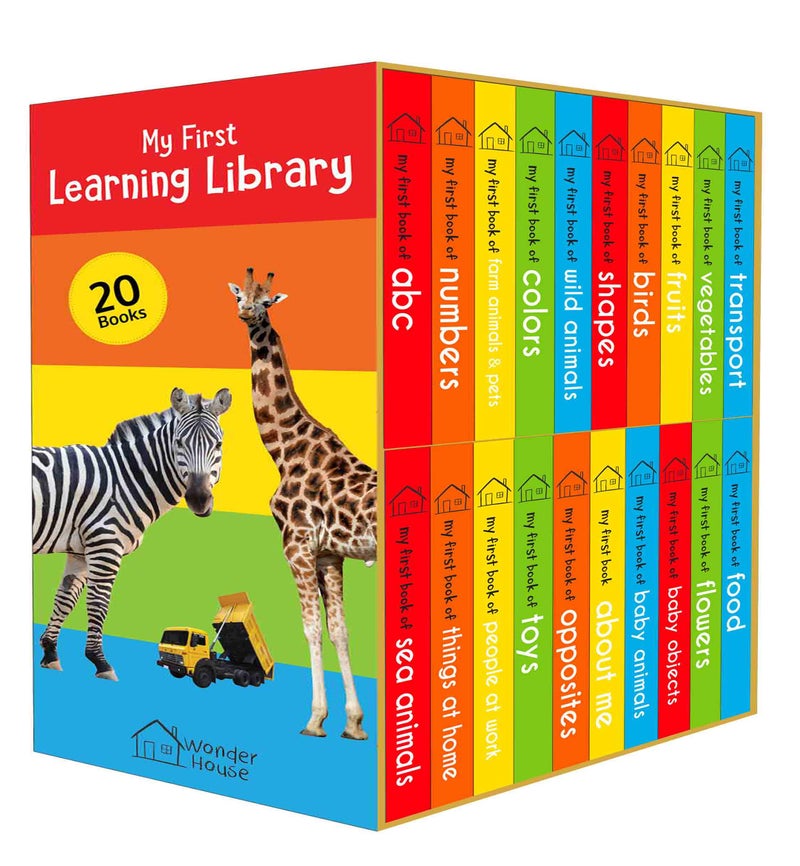 My First Learning Library: Boxset of 20 Board Books for Kids (Vertical Design) | Published by Wonder House Books | Boxed Set - Image 1