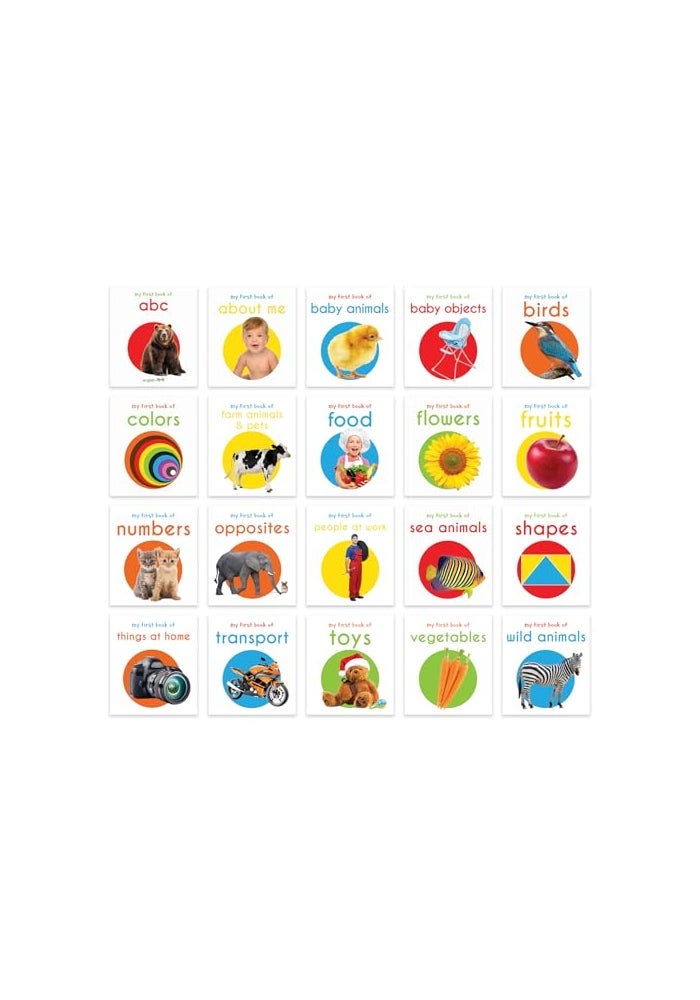 My First Learning Library: Boxset of 20 Board Books for Kids (Vertical Design) | Published by Wonder House Books | Boxed Set - Image 4