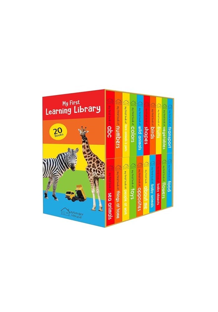 My First Learning Library: Boxset of 20 Board Books for Kids (Vertical Design) | Published by Wonder House Books | Boxed Set - Image 2
