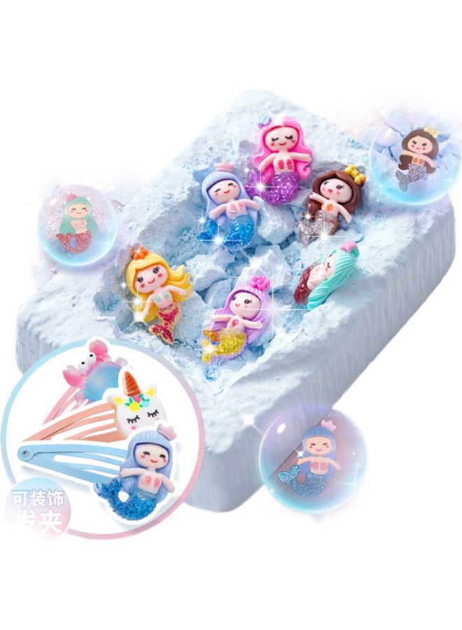 WEST Xixia Children'S Archaeological Excavation Toy, Mermaid Treasure Hunt, Exploration, Fossil Digging, Blind Box, Diy Handmade, Birthday Gift For Girls - Image 2