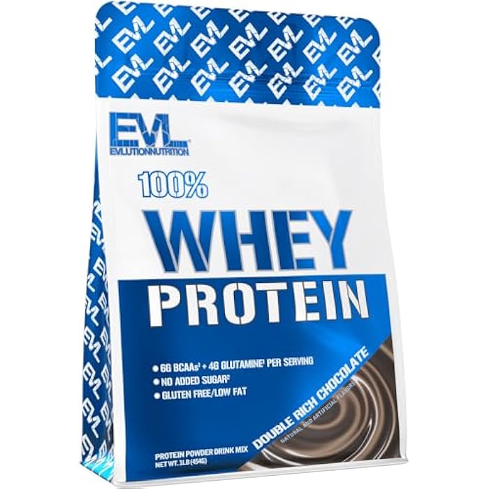 Evlution Nutrition 100% Whey Protein, 25g of Whey Protein, 6g of BCAAs, 4g of Glutamine, Gluten Free (1 LB, Double Rich Chocolate) - Image 3