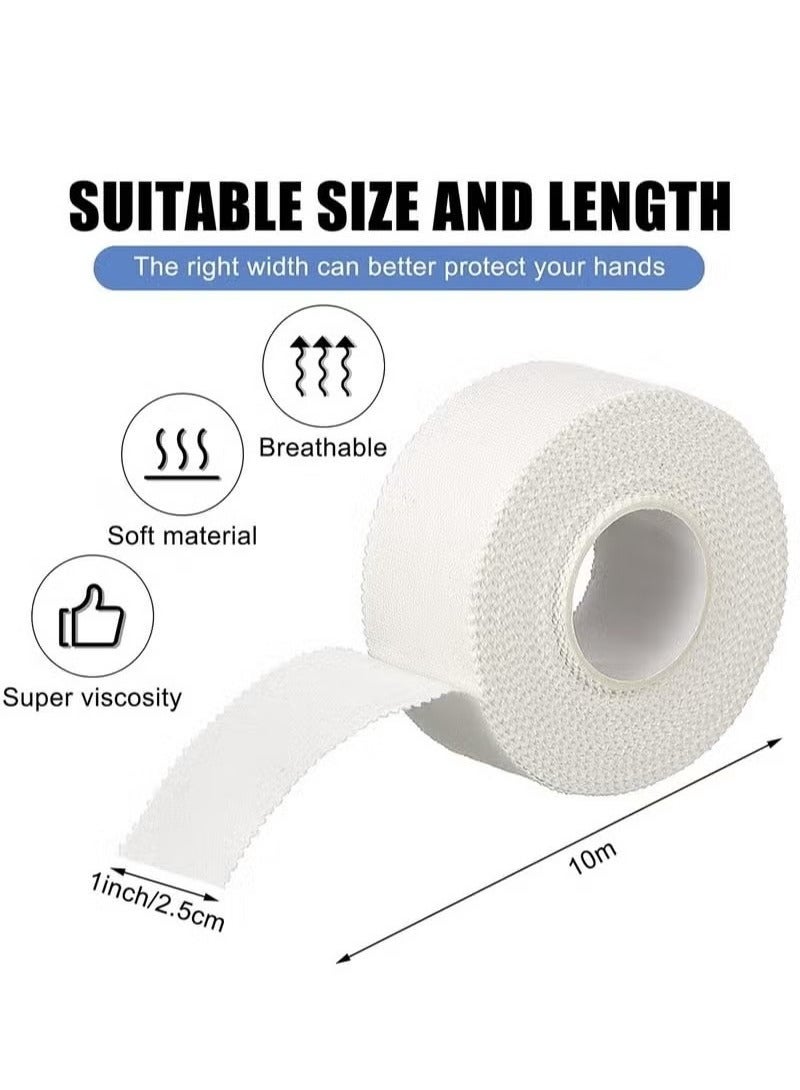 rocooart Zinc Oxide Cohesive Bandage Tape 3 Rolls 2.5cm x 10m Breathable Flexible Wrist Finger Strapping Tape for Sports Injury Support Daily Use - Image 2