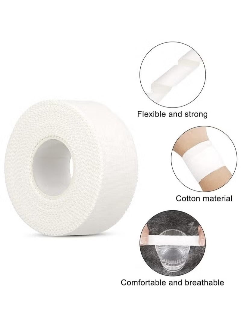 rocooart Zinc Oxide Cohesive Bandage Tape 3 Rolls 2.5cm x 10m Breathable Flexible Wrist Finger Strapping Tape for Sports Injury Support Daily Use - Image 3