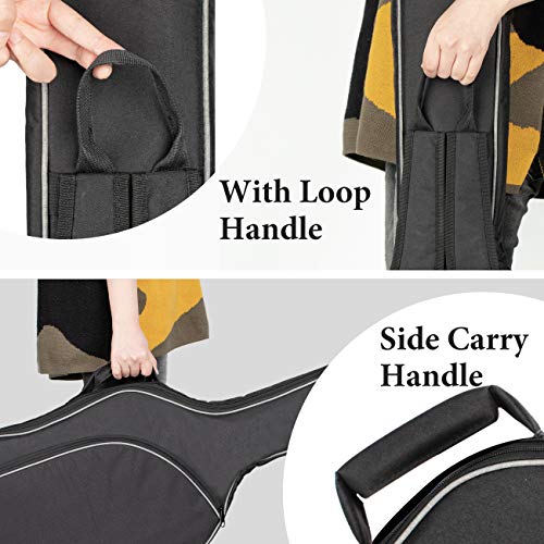 CAHAYA Bass Guitar Bag Gig Bag Backpack Padded Soft Case 0.3 in Padding Lightweight Black Electric Bass Case CY0202 - Image 5