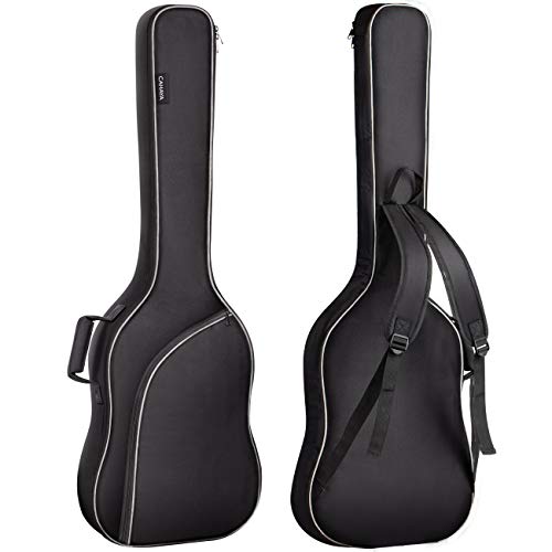 CAHAYA Bass Guitar Bag Gig Bag Backpack Padded Soft Case 0.3 in Padding Lightweight Black Electric Bass Case CY0202 - Image 1