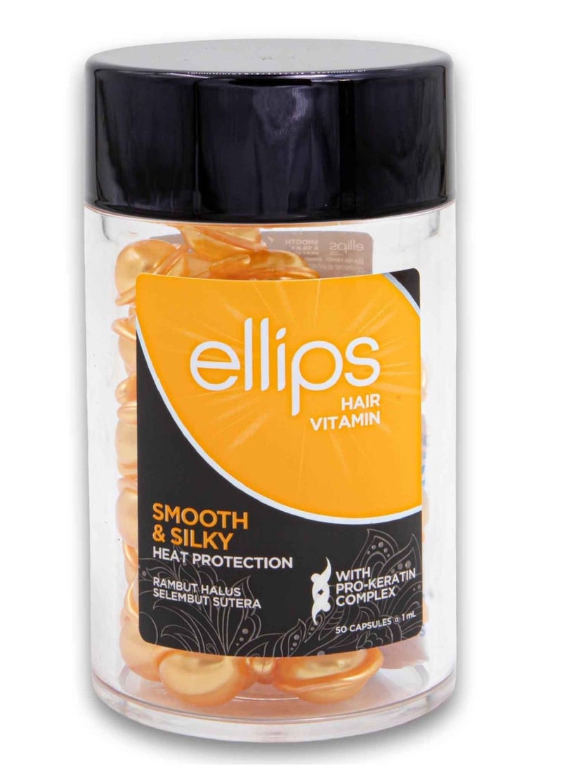 أليبس إليبس ناعم وحريري مع مركب البروكيراتين، حماية من الحرارة مع رامبوت هالوس سيليمبوت سوتيرا، 50 كبسولة × 1 مل - Image 1