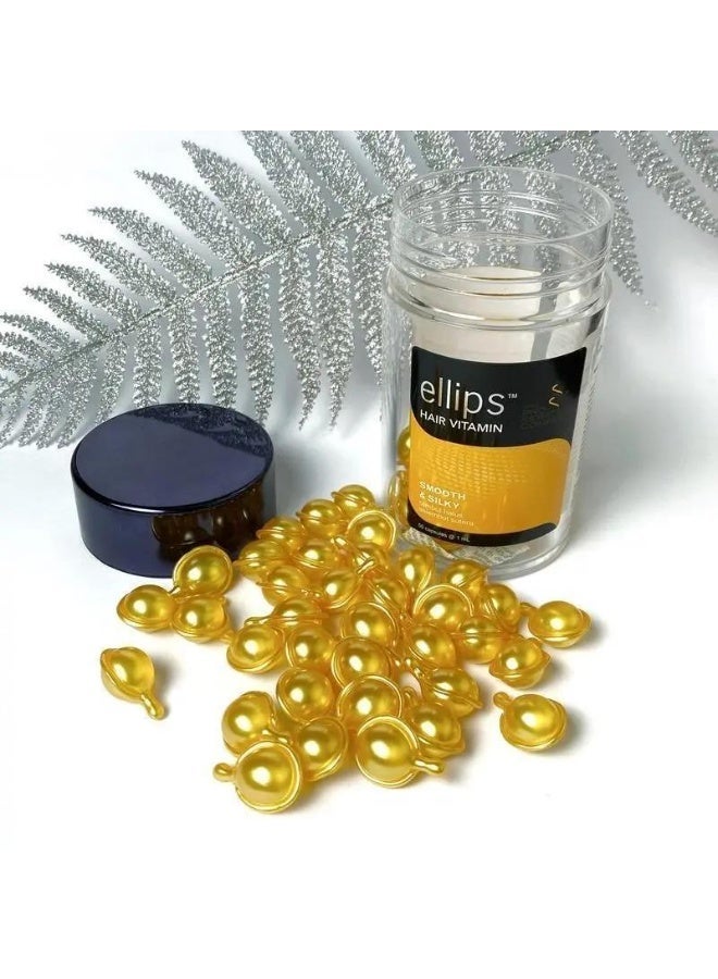 أليبس إليبس ناعم وحريري مع مركب البروكيراتين، حماية من الحرارة مع رامبوت هالوس سيليمبوت سوتيرا، 50 كبسولة × 1 مل - Image 5