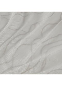 جرين تايجر ستائر شفافة، زوج واحد، مع شريط رأسي/رمادي، 145x300 سم  - Image 5