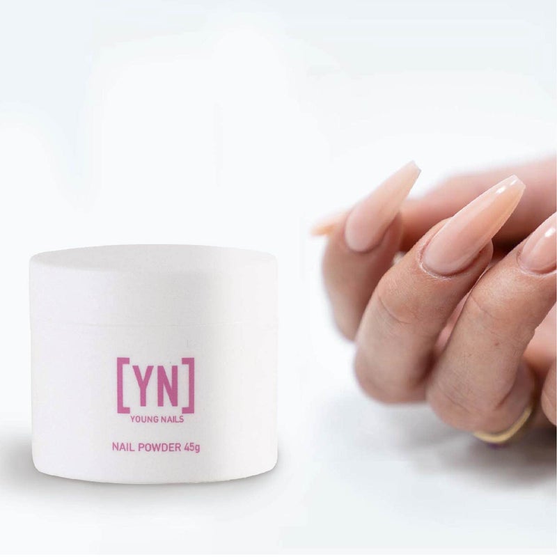 Young Nails Acrylic Cover Powder - Self-Leveling Acrylic Nail Powder, Clear Nude Pink White Acrylic Powder for Nail Extenstion, Professional Grade, Superior Adhesion, Color - Bare, 45g - Image 5