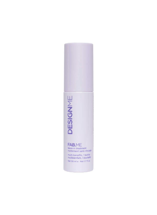 Design.ME FABME LeaveIn Conditioner Spray by DesignMe Adds Shine Detangles Frizz Control UV Heat Protection Color Safe Reduces Breakage Blow Dry Time For Curly All Hair Types 230 ml - Image 2