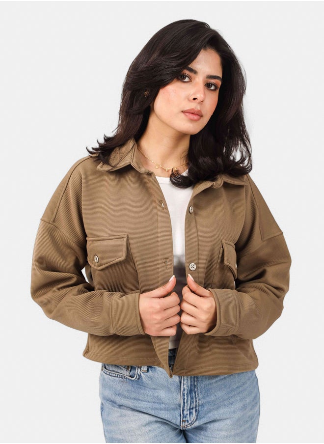 SHECHICK Shechick Cardone Cafe Crop Shirt  - Image 3
