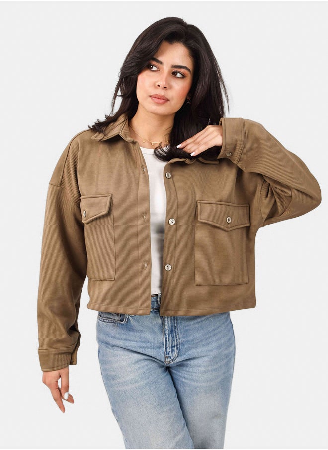 SHECHICK Shechick Cardone Cafe Crop Shirt  - Image 2