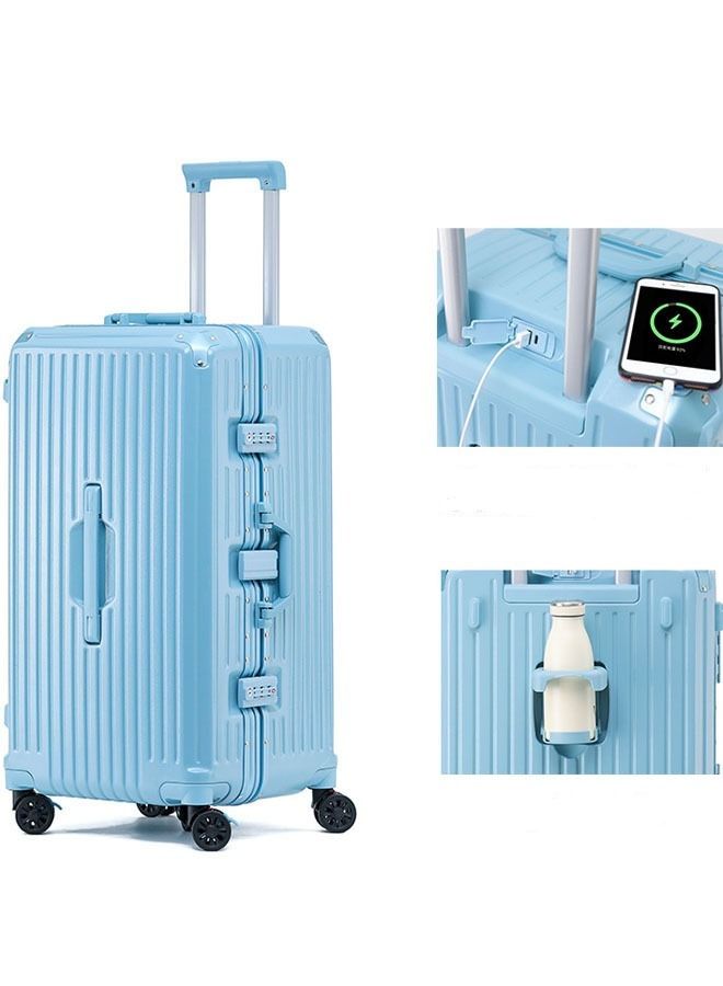 إن كي أكس إطار من الألومنيوم القابل للتوسيع ممتاز ABS & PC حقيبة 24 بوصة - Image 4