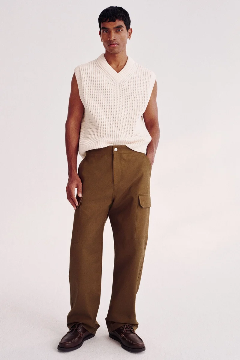 H&M  Relaxed Fit Cargo trousers for Men | Best Price UAE