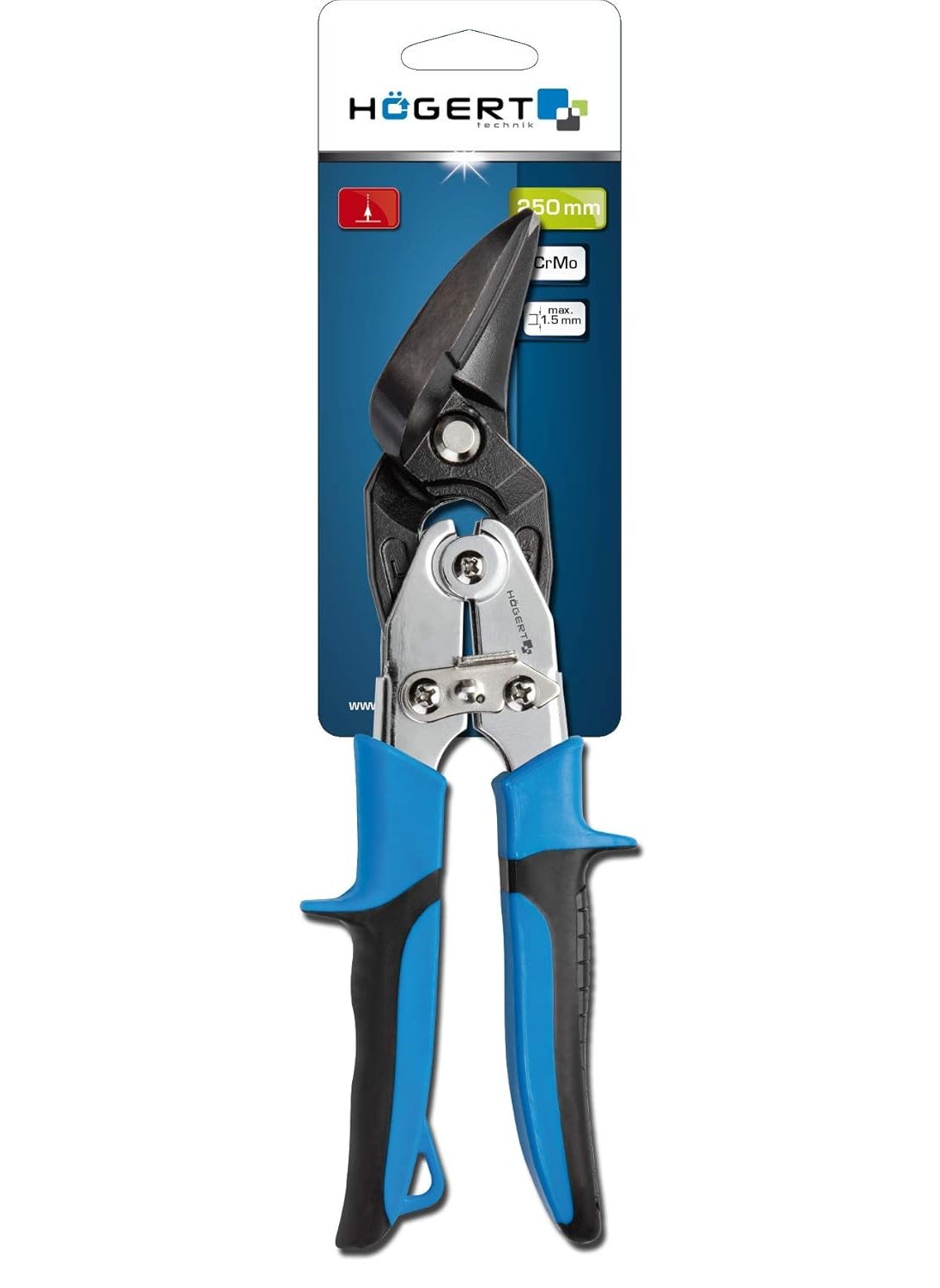 Högert Technik Hogert Technik Germany Offset tin snips 250 mm bent right  - Image 2