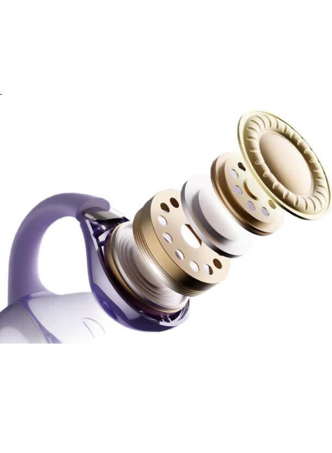 Langston Lanston Bluetooth Earphone Clip-On Style Bone Conduction Concept Wireless Open Non-In-Ear Sports Running Cycling Call Noise Reduction Suitable For Apple Huawei Phones Ts20 Purple - Image 2