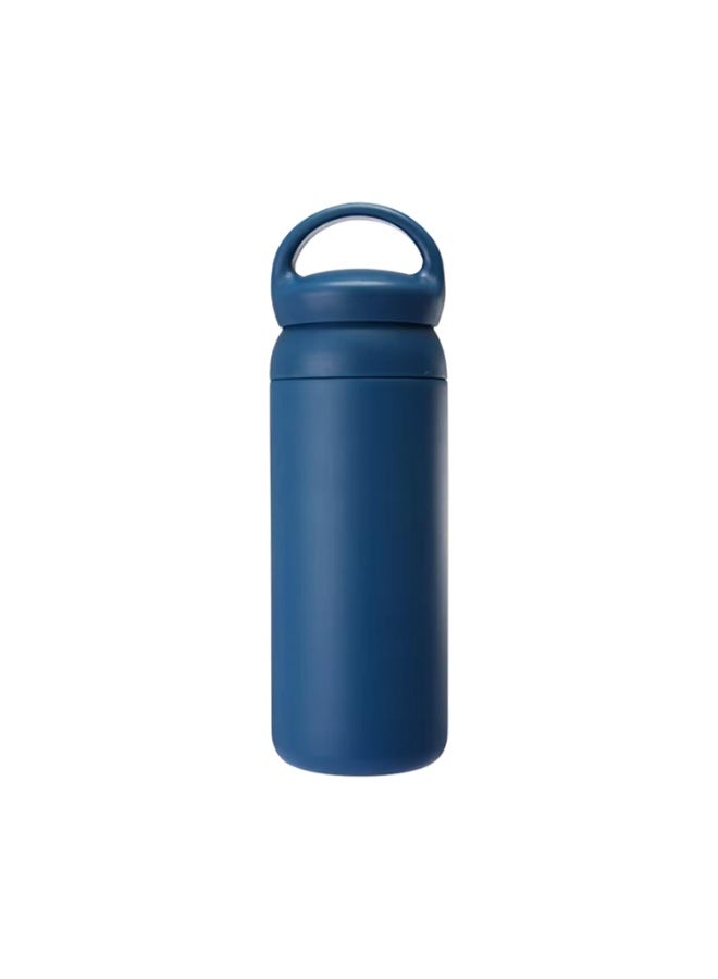CRAVISTA Stainless Steel Vacuum Insulated Thermos Bottle with Easy-to-Carry Hook Anti Scalding Reusable Tumbler Flask Sports Water Bottle for Hiking Biking Students Men Women (Blue, 500 ML) - Image 5
