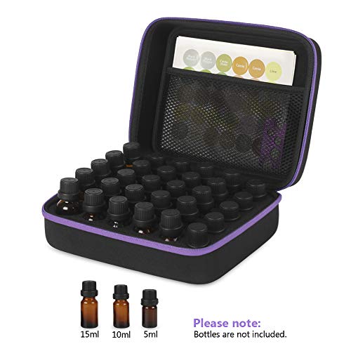 JSVER Essential Oil Storage, 30 Bottles,Essential Oil Holder Case, Essential Oil Case for 5ml, 10ml, 15ml Bottles Travel Storage Organizer Bag for doTerra, Young Living Oils, Premium, Aromatherapy - Image 2