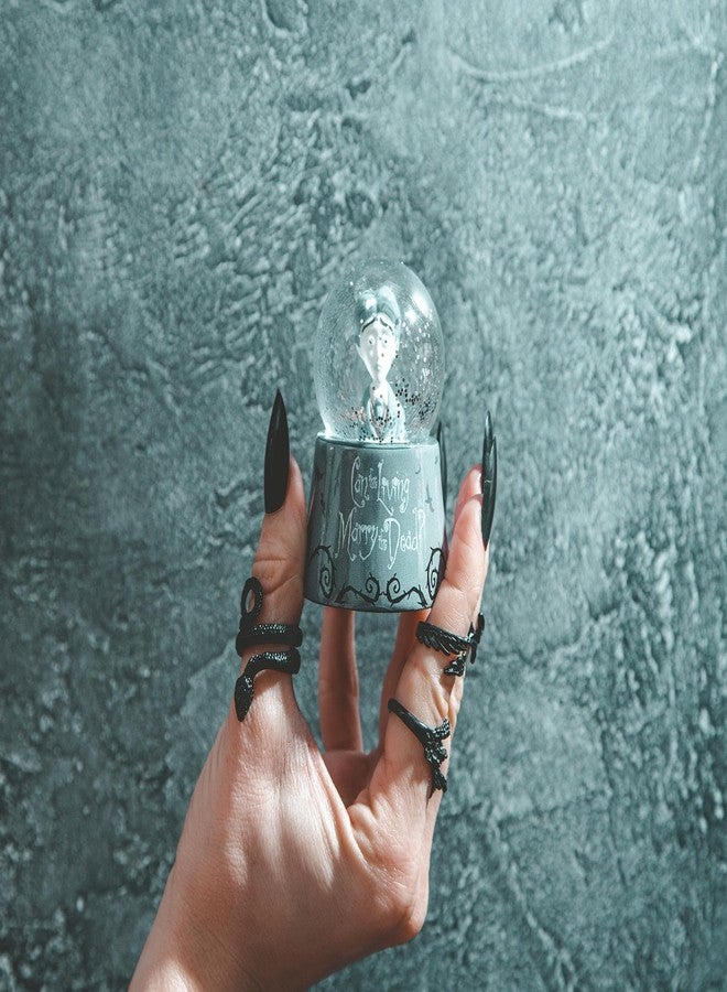 سيلفر بوفالو كرة ثلجية صغيرة مضيئة للبالغين من فيلم عروس الجثة لتيم بيرتون: هل يمكن للأحياء الزواج من الأموات؟ | ارتفاع 3 بوصات - Image 4