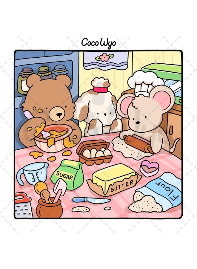Coco Wyo أصدقاء دافئون: كتاب تلوين للكبار والمراهقين يضم شخصيات حيوانية لطيفة جدا بتصاميم سهلة وبسيطة للاسترخاء - Image 5