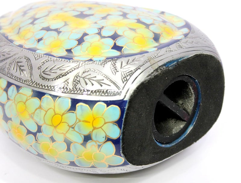 eSplanade Cremation Urn Memorial Human Ashes Container Jar Pot Burial Funeral Urns Teardrop Shape Green Flowers 10 Inches - Image 5