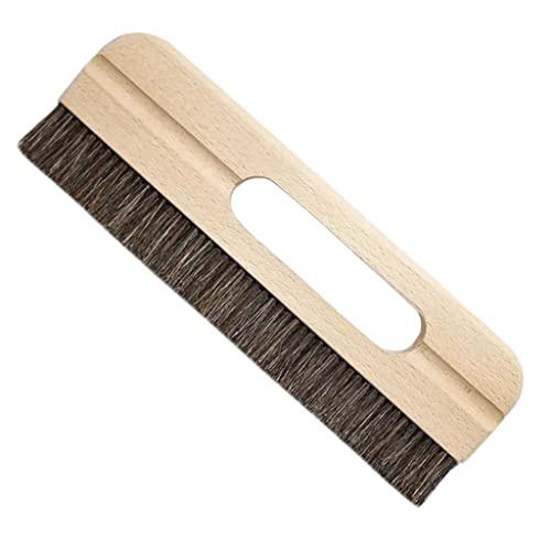 Sinyiol 1 Piece Large Wallpaper Brush, 10.6" Thick Horse Hair Wallpaper Smoothing Brush Paste Brush Wallpaper Smoothing Tool with Wooden Handle - Image 1