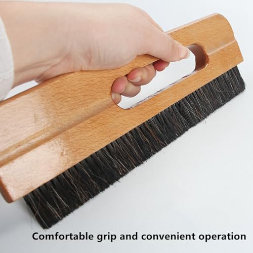 Sinyiol 1 Piece Large Wallpaper Brush, 10.6" Thick Horse Hair Wallpaper Smoothing Brush Paste Brush Wallpaper Smoothing Tool with Wooden Handle - Image 3