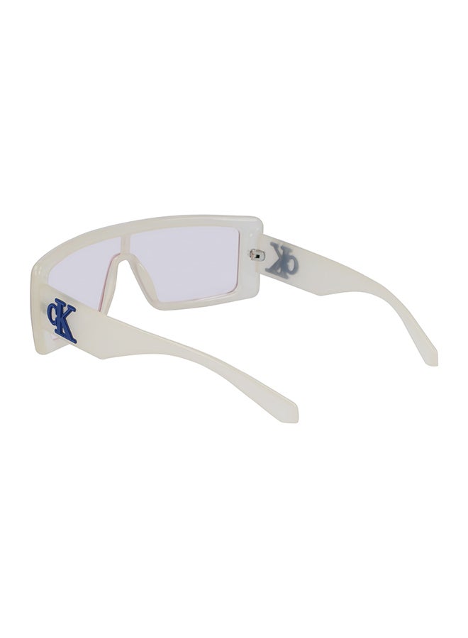 Calvin Klein Jeans Unisex UV Protection Shield Sunglasses - CKJ23655S-100-5720 - Lens Size: 57 Mm - Image 3