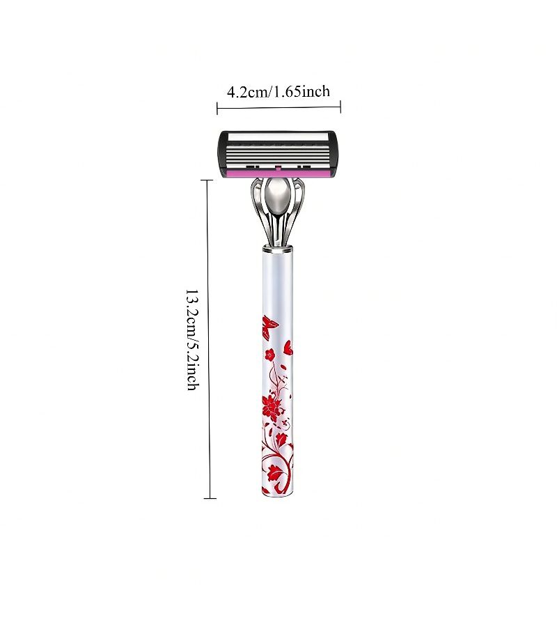 A Shaving Kit with 1 Handle and 12 Interchangeable Blades for Smooth Gentle Shave Suitable for Everyone and Summer Grooming High Quality - Image 3