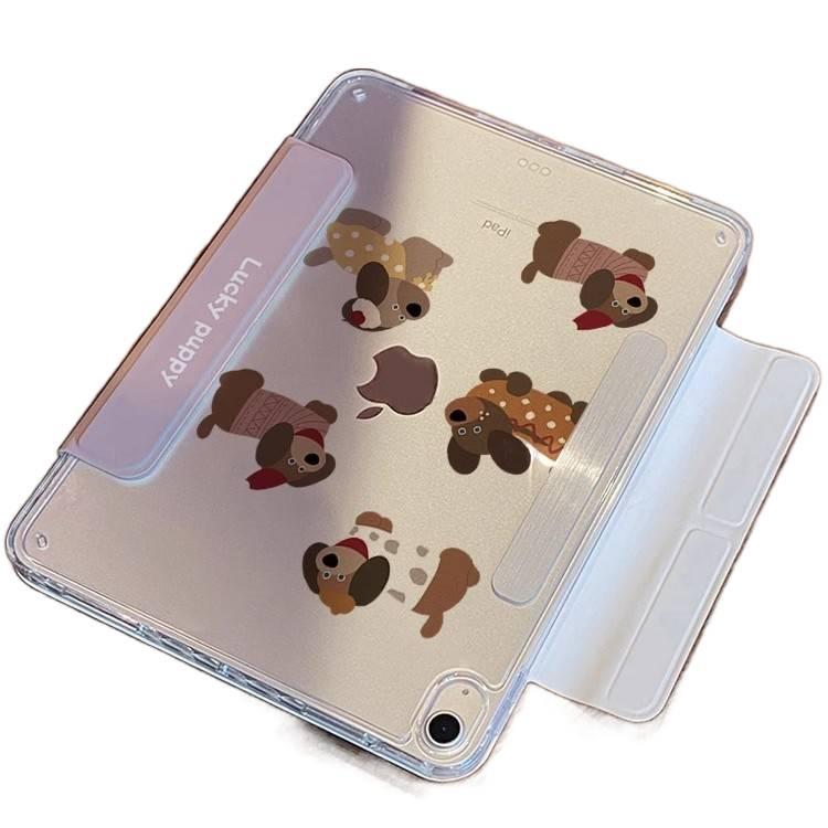 DGG Brown Transparent Clear Back iPad Case for iPad 10th Gen / iPad 10.2 - Image 4
