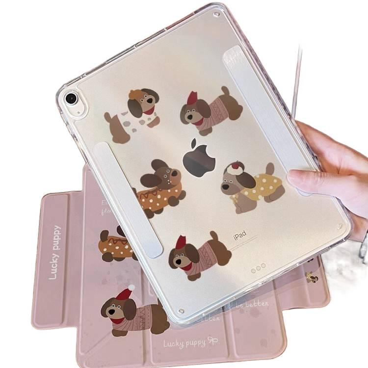 DGG Brown Transparent Clear Back iPad Case for iPad 10th Gen / iPad 10.2 - Image 3