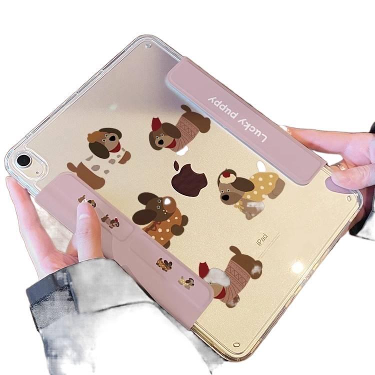 DGG Brown Transparent Clear Back iPad Case for iPad 10th Gen / iPad 10.2 - Image 2