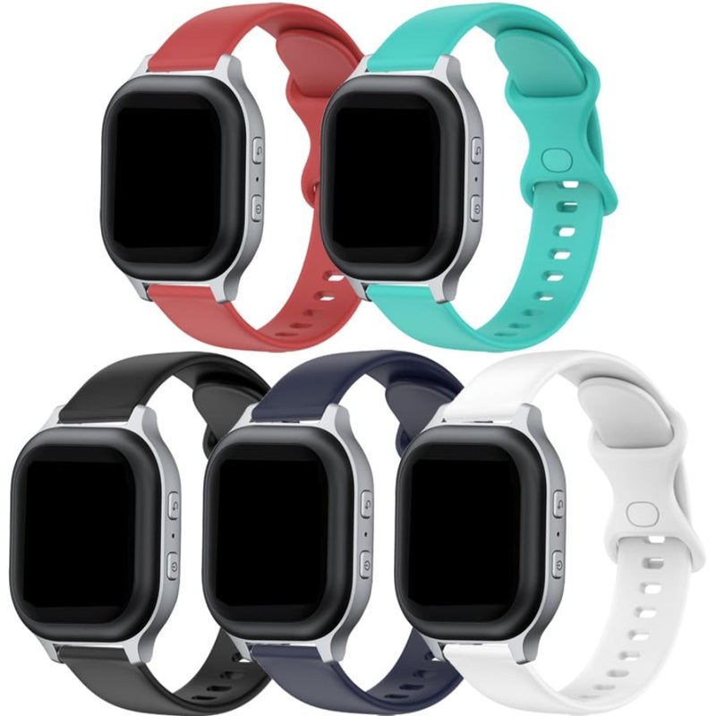 Colorful Silicone Bands Compatible with Bark Smart Watch Band K-i-ds, Adjustable Strap Quick Release Replacement Wristbands - Image 1