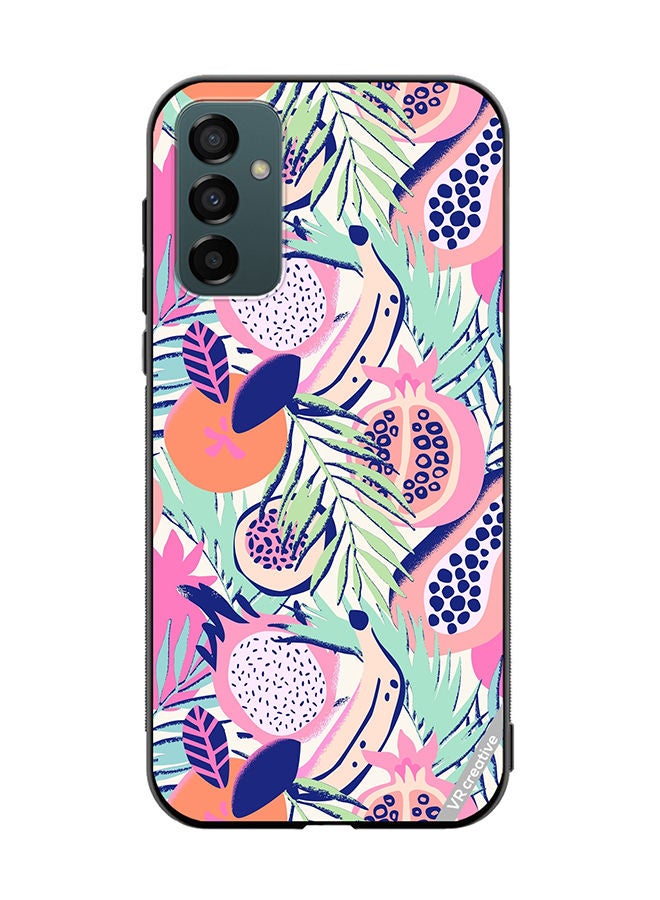 VR CREATIVE Protective Case Cover For Samsung Galaxy F23 Abstract Dragon Fruit Design Multicolour - Image 1