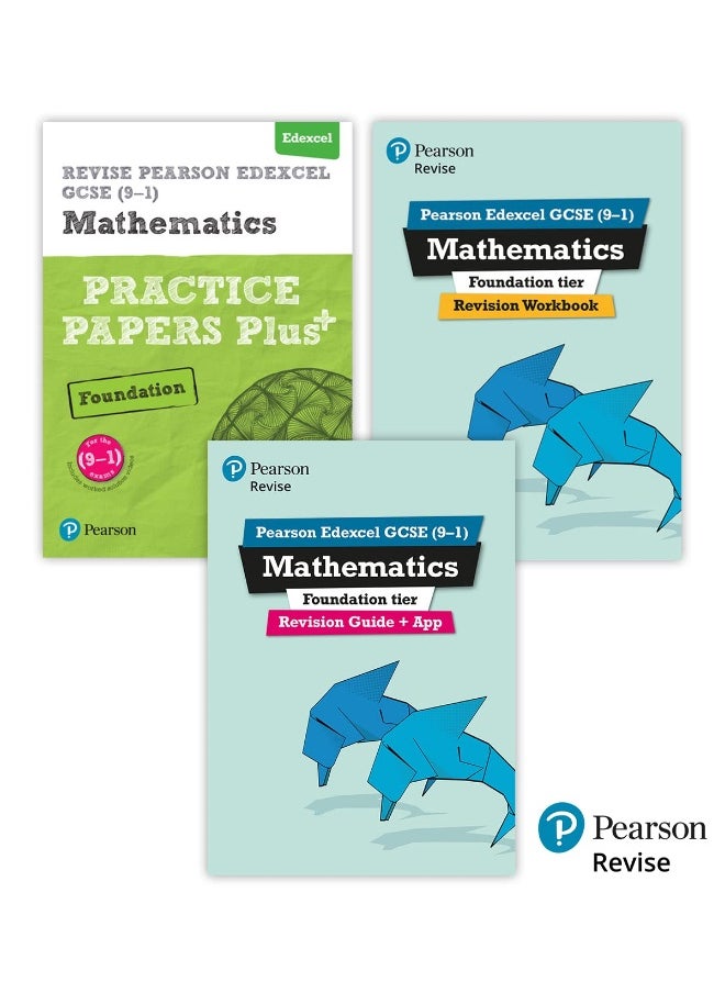 New Pearson Revise Edexcel GCSE Mathematics Foundation Complete Revision & Practice Bundle - 2025 and 2026 exams 