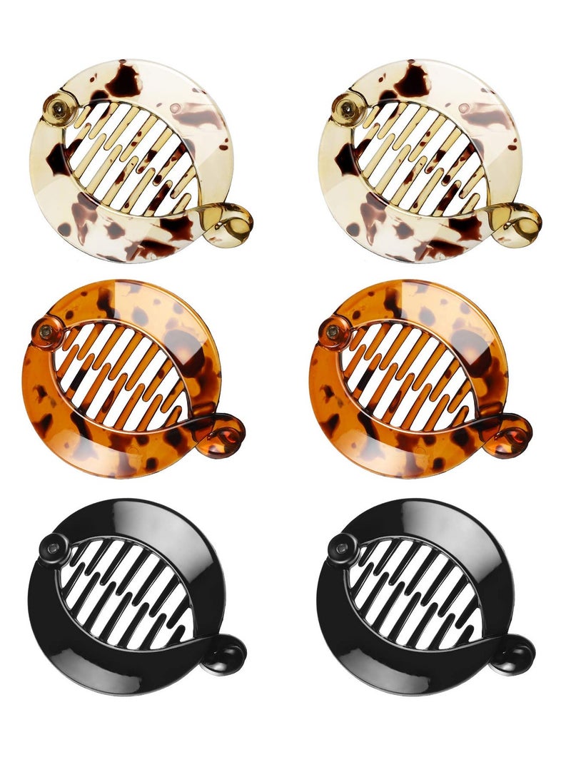 WILLBOND WILLBOND 6 Pieces Banana Hair Clips Banana Hair Combs Fishtail Hair Clip Combs Resin Banana Fish Grips for Women Hair Accessories  - Image 1