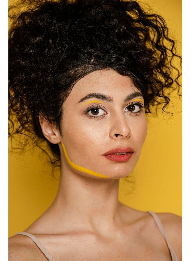 DELISOUL UV Neon Liquid Eyeliner, Matte Colored Eyeliner Pen, Waterproof Smudge-proof Pigmented Eye Liner, Glow Brightly Under UV Lights, Colorful Eye Makeup For Halloween Christmas Rave, Neon Orange - Image 4