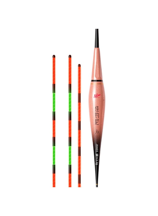 JIADIAONI Night Luminous Bite Hook Color-Changing Electronic Float High Brightness Eye-Catching High Sensitivity Crucian Carp Float No Shadow Floating 3-3 Unchanged - Image 2