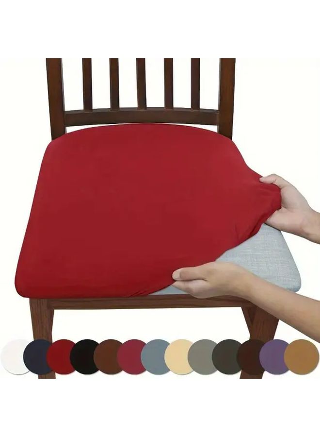 1 Gray Universal Fit Elastic Seat Cover Solid Color Soft Comfortable Dust Proof Anti Fouling Car Living Room Office Home Decor - Image 1