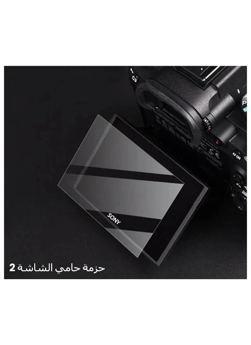 جنرال - حقيبة كاميرا لسوني ZV-E10/ZV-E10L، في أسلوب Vlog، ألفا ZV-E10 ZV-E10L كاميرا رقمية تقاوم الخدوش بسمك أرقى لحقيبة كاميرا دي إس آر الناعمة بالإضافة إلى حماية شاشة. - Image 1