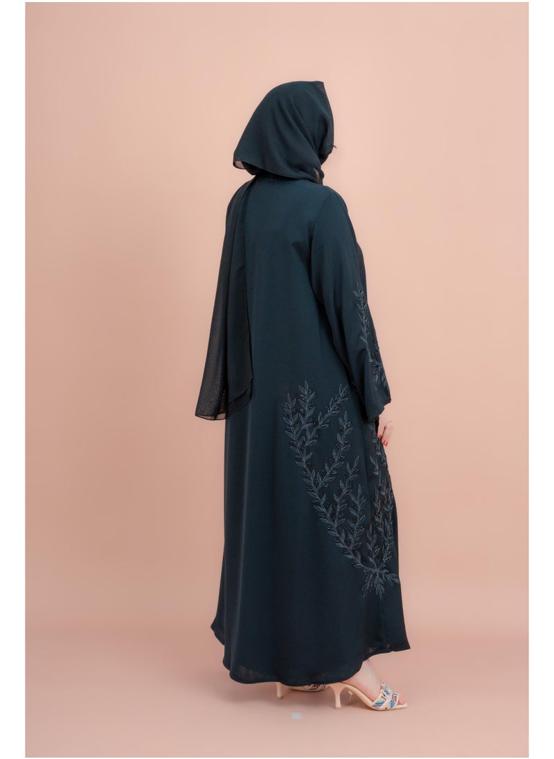 IKKXA Artisan Elegance Handwork Emirati Abaya AIK008  - Image 3