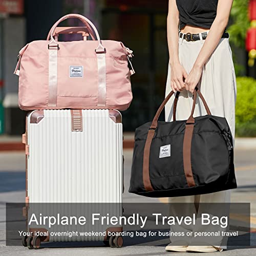 BJLFS Womens travel bags, weekender carry on for women, sports Gym Bag, workout duffel bag, overnight shoulder Bag fit 15.6 inch Laptop (Large, Black) - Image 2