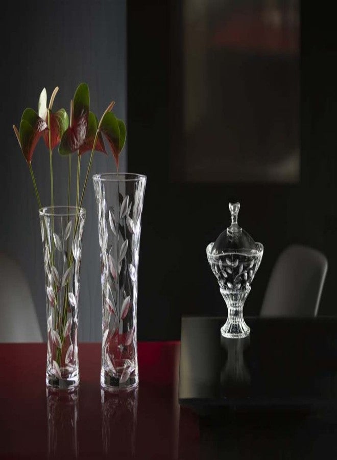 Barski Vase - Round Opening Glass - Vase - for Flowers - Roses - Designed - 9.75" H - by Barski - Made in Europe - Image 2