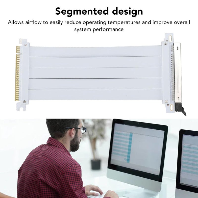 SUNGOOYUE PCIe 5.0 Riser Cable 50cm 128Gbps White Compatible RTX4090 RX8900 - Image 5