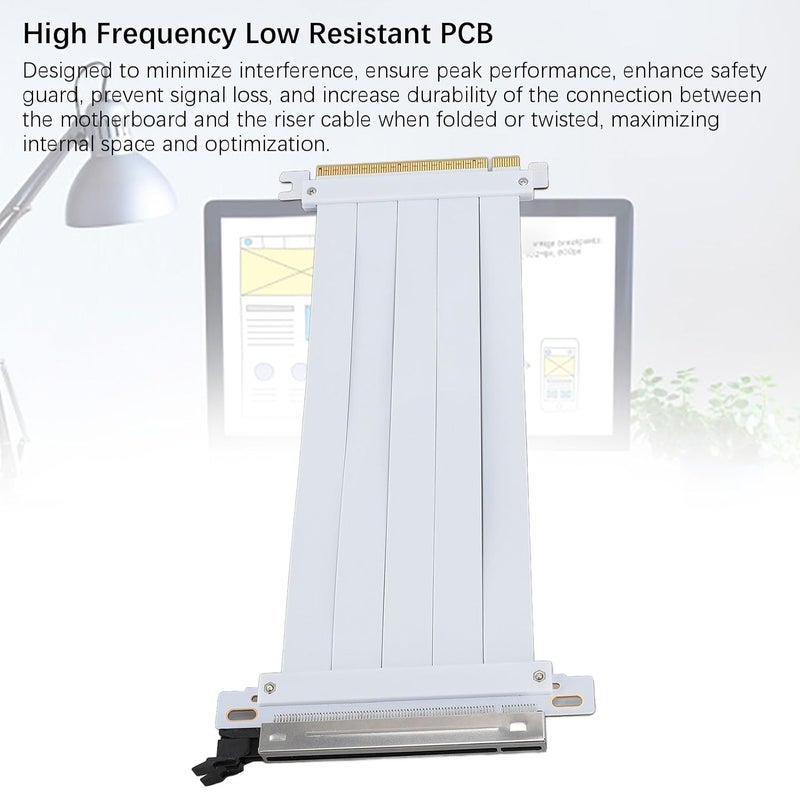 SUNGOOYUE PCIe 5.0 Riser Cable 50cm 128Gbps White Compatible RTX4090 RX8900 - Image 4