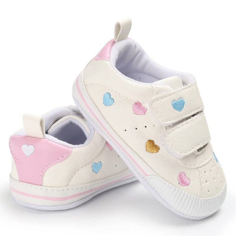 Clowora Baby Boys Girls Shoes Non-Slip Rubber Sole Sneakers Infant First Walking Toddler Crib Shoes Newborn Loafers Flats. (10/Multi-Color,12-18 Months) - Image 3
